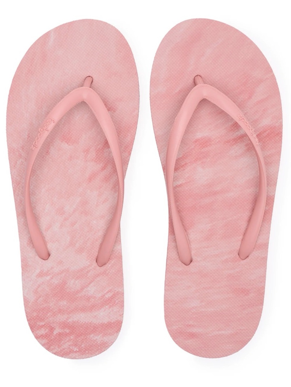 Feelgoodz Women's Slimz Remix Coral Pattern Flip-Flop Sandals Sz 8,9